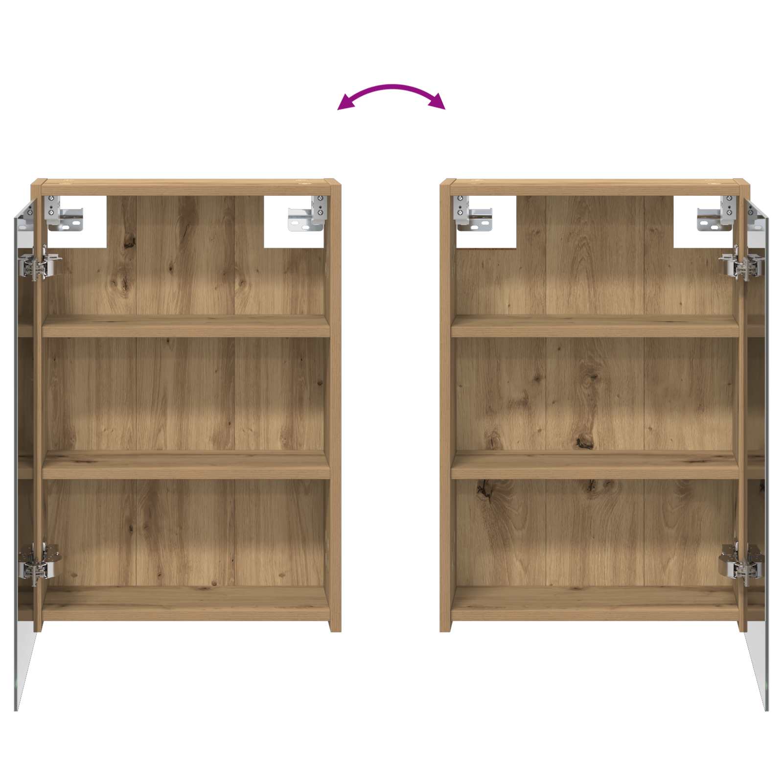 Set ormarića za kupaonicu 3 pcs 106 x 16 x 62,5 cm