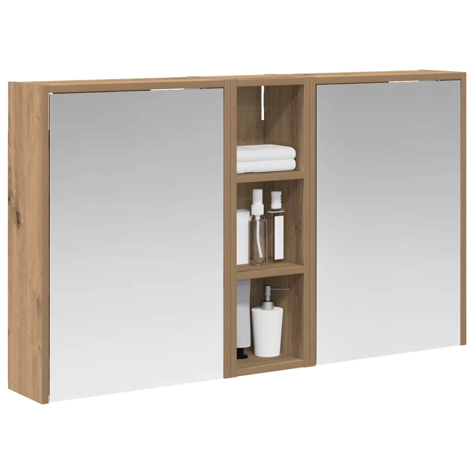 Set ormarića za kupaonicu 3 pcs 106 x 16 x 62,5 cm