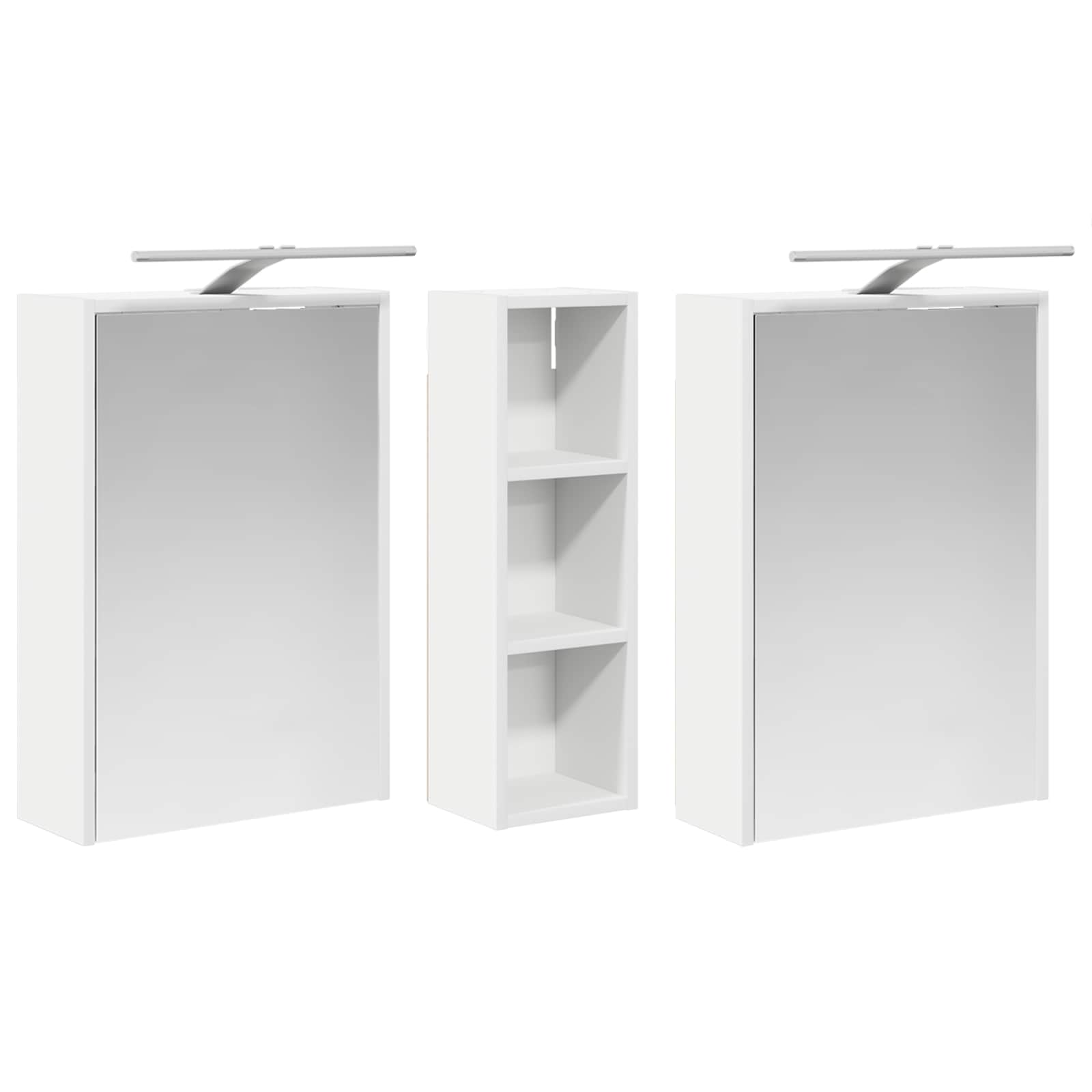 Set ormarića za kupaonicu 3 pcs 106 x 16 x 62,5 cm