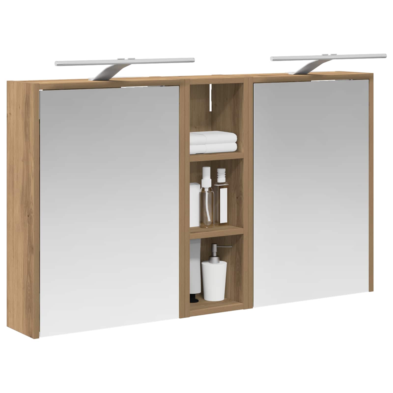 Set ormarića za kupaonicu 3 pcs 106 x 16 x 62,5 cm