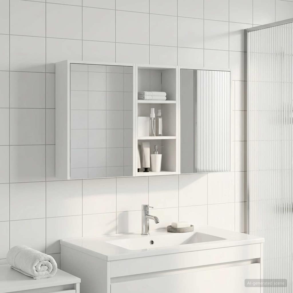 Set ormarića za kupaonicu 3 pcs 116 x 16 x 62,5 cm
