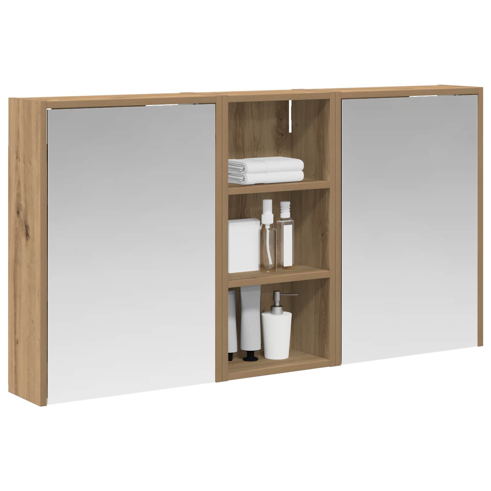 Set ormarića za kupaonicu 3 pcs 116 x 16 x 62,5 cm