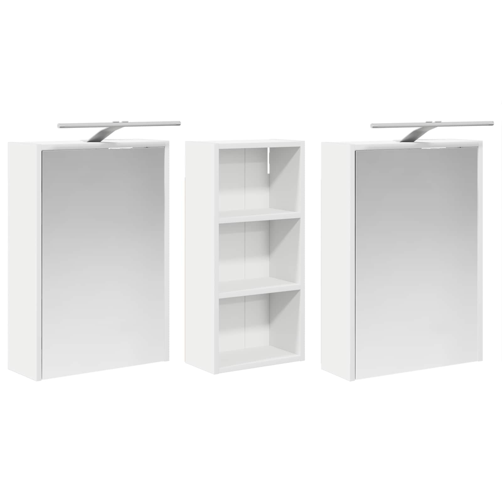 Set ormarića za kupaonicu 3 pcs 116 x 16 x 62,5 cm