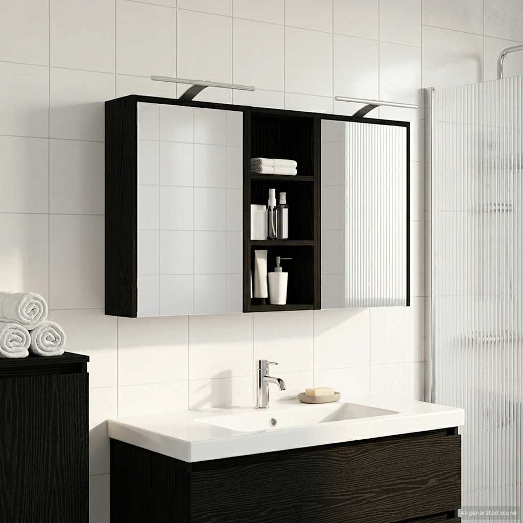 Set ormarića za kupaonicu 3 pcs 116 x 16 x 62,5 cm