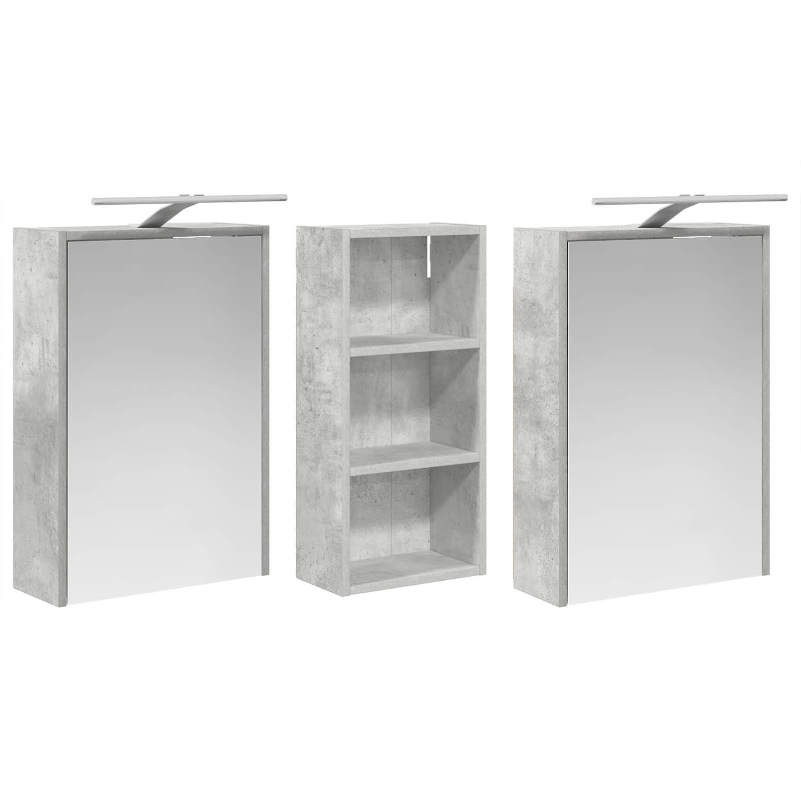 Set ormarića za kupaonicu 3 pcs 116 x 16 x 62,5 cm