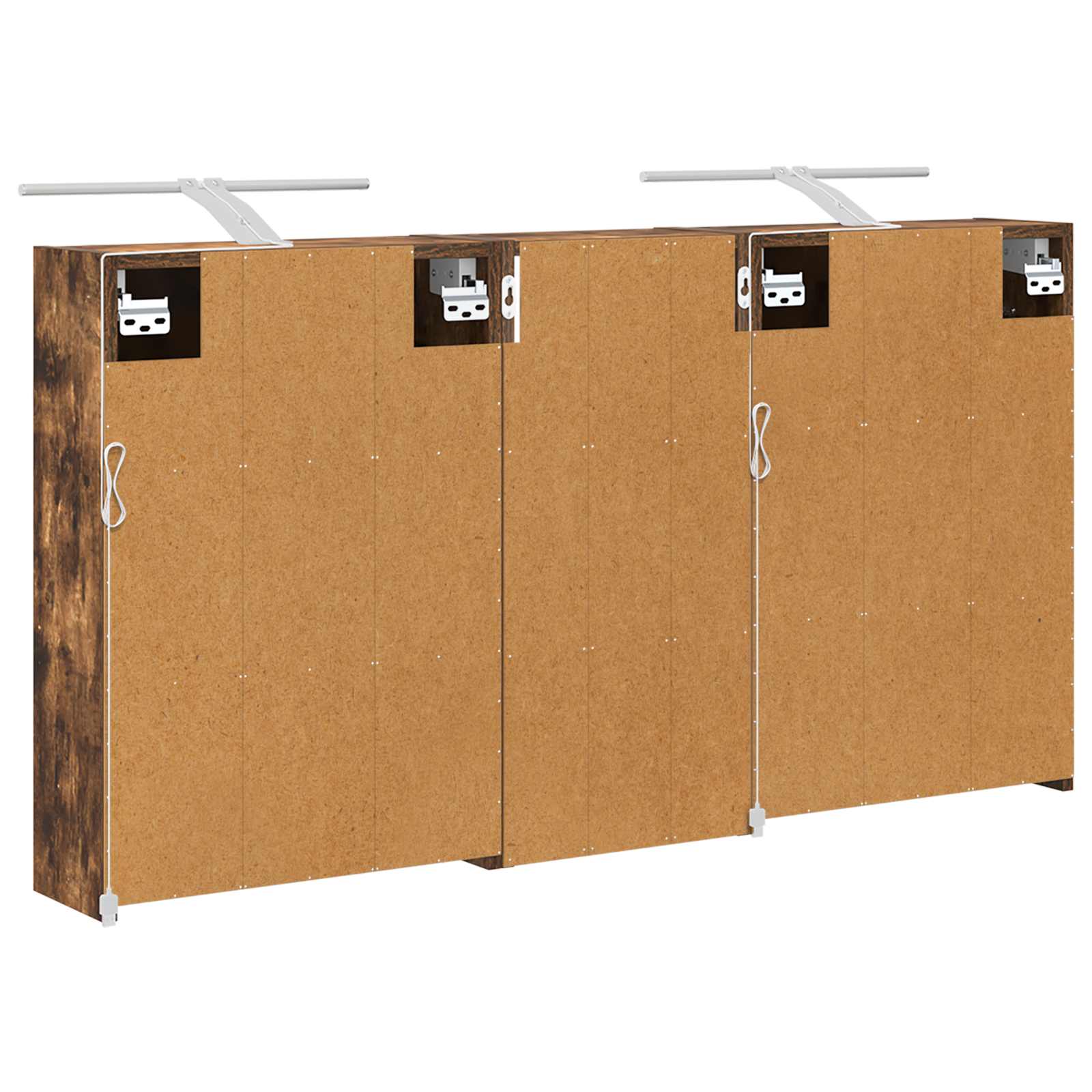 Set ormarića za kupaonicu 3 pcs 116 x 16 x 62,5 cm