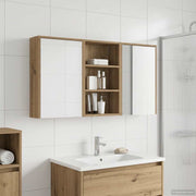Set ormarića za kupaonicu 3 kom. 126 x 16 x 62.5 cm