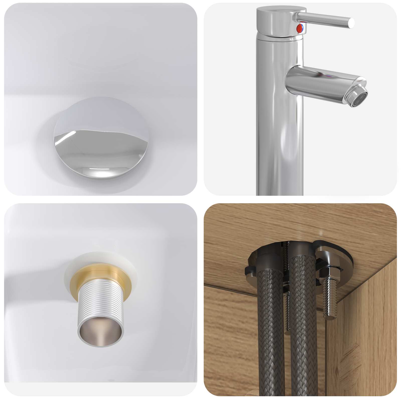 Set namještaja za kupaonicu 2 pcs Hrast artisan