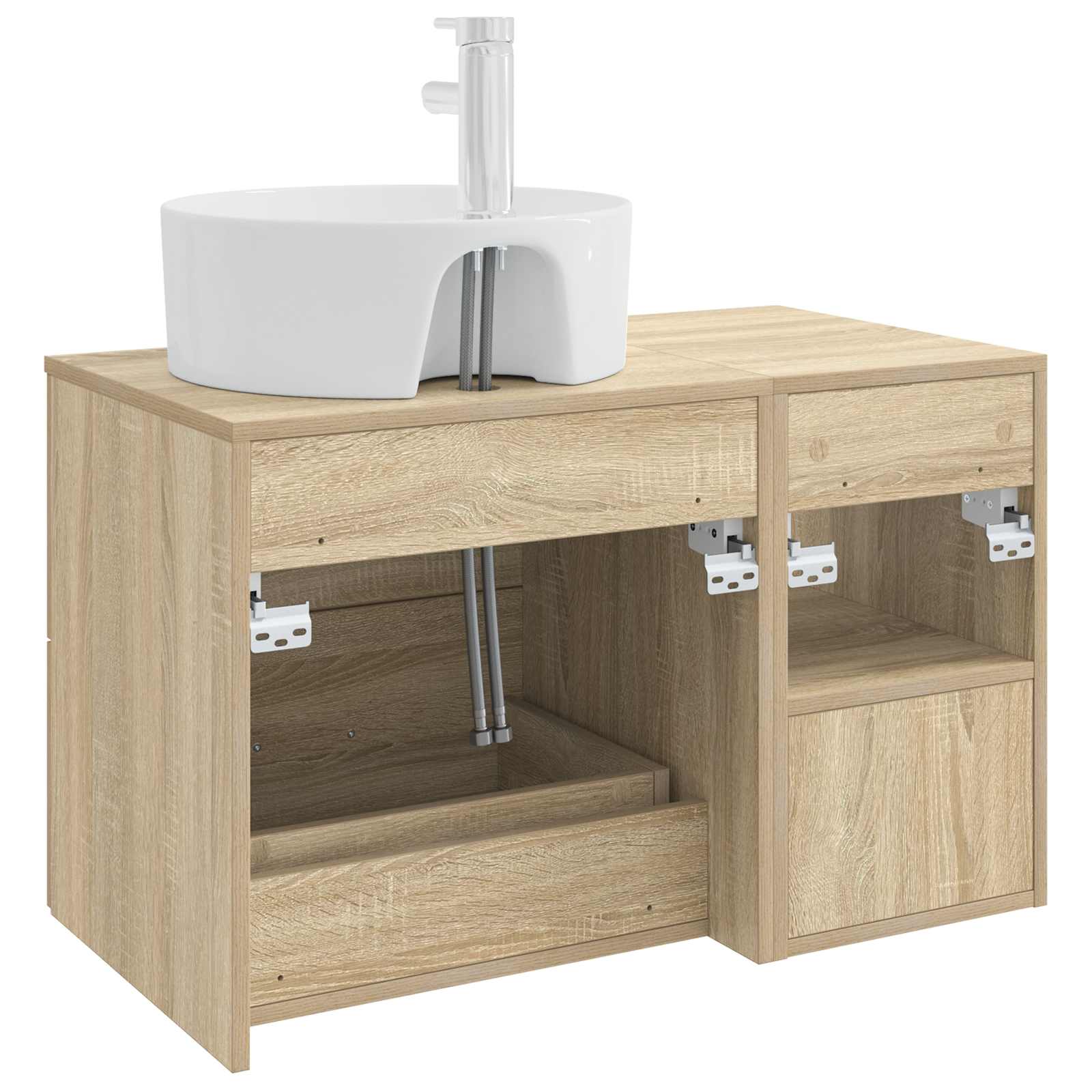 Set namještaja za kupaonicu 2 pcs Hrast sonoma