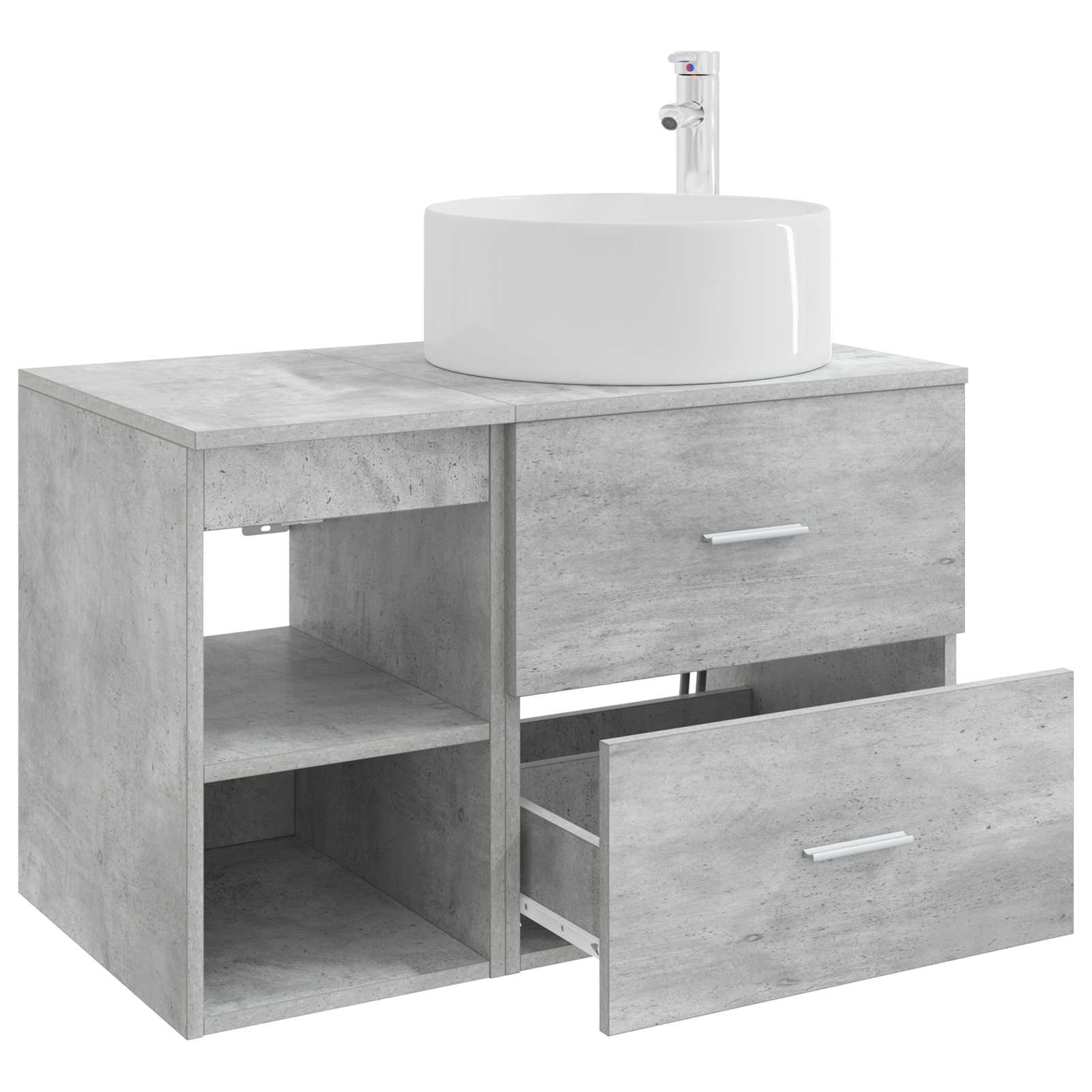 Set namještaja za kupaonicu 2 pcs Betonska siva