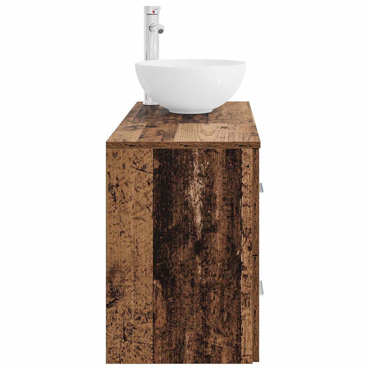 Set namještaja za kupaonicu 2 kom. Staro drvo Konstruirano drvo Smeđa 49,5 x 41 x 80 cm