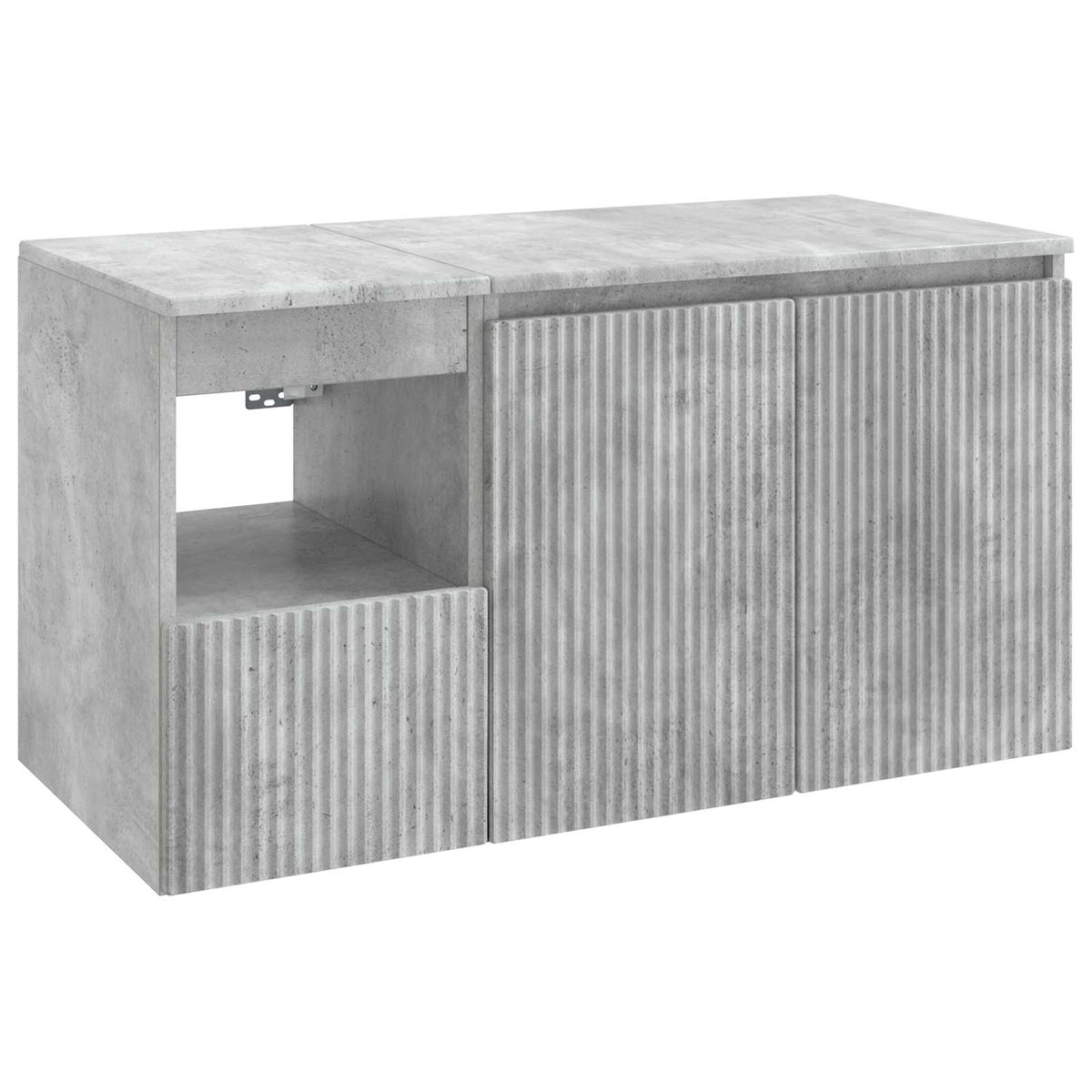 Set namještaja za kupaonicu 2 kom. Betonska siva 62,5 x 44,5 x 50 cm