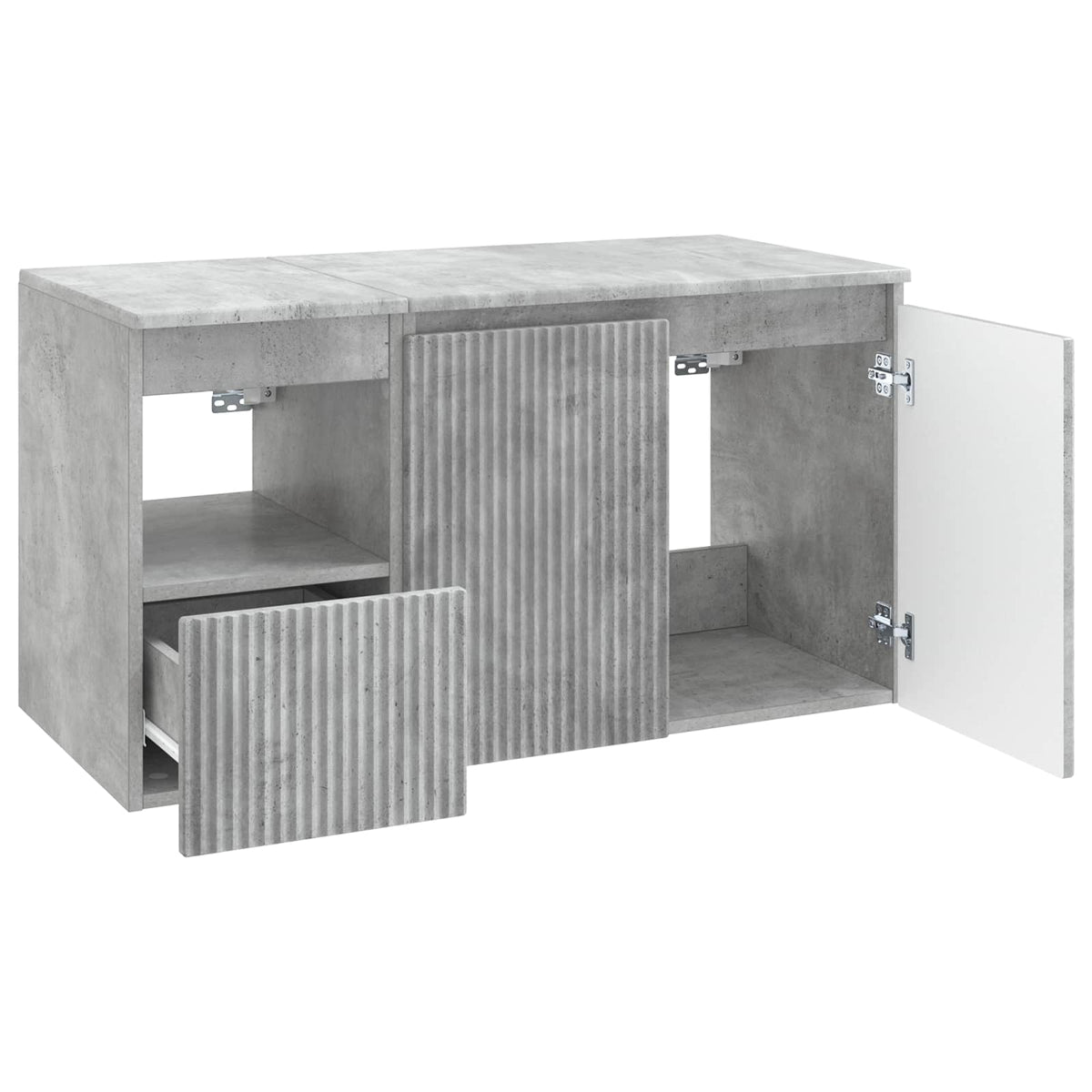 Set namještaja za kupaonicu 2 kom. Betonska siva 62,5 x 44,5 x 50 cm