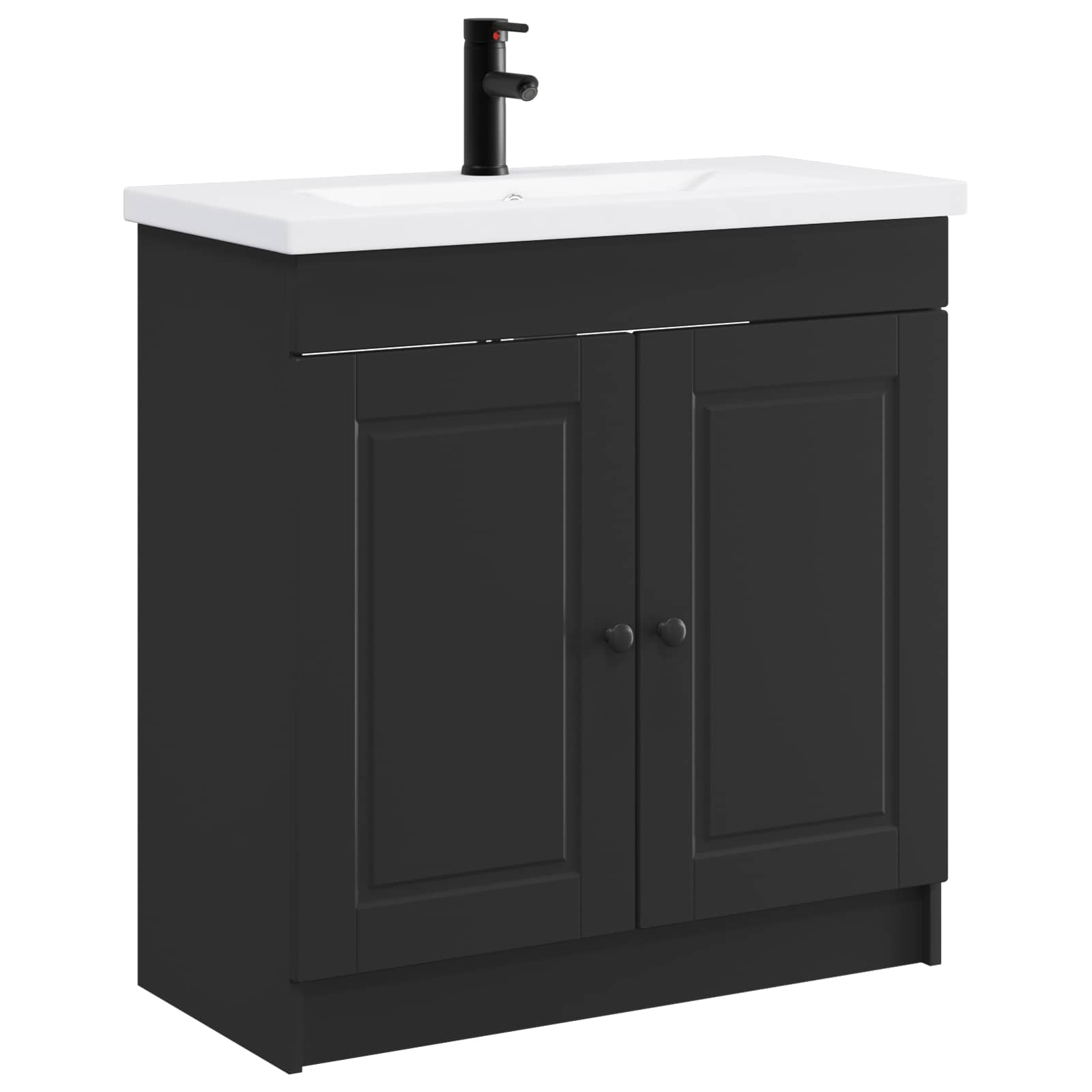 Set namještaja za kupaonicu Crna 78,5 x 37,5 x 81 cm
