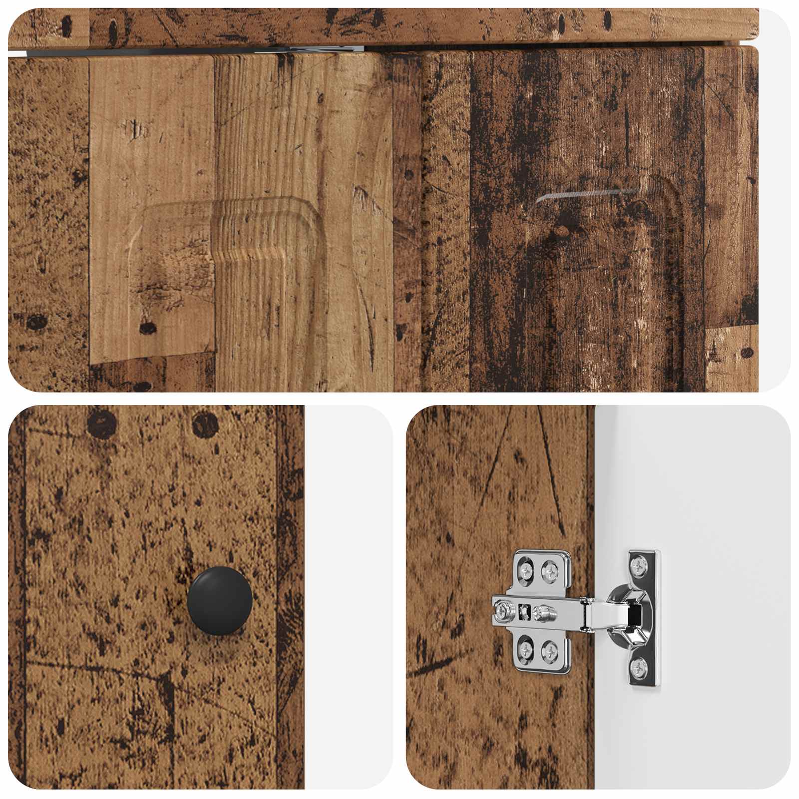 Set namještaja za kupaonicu Staro drvo 56 x 37,5 x 81 cm