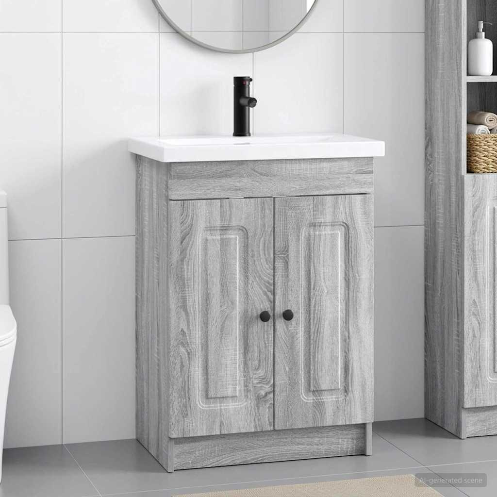 Set namještaja za kupaonicu Siva Sonoma 78,5 x 37,5 x 81 cm