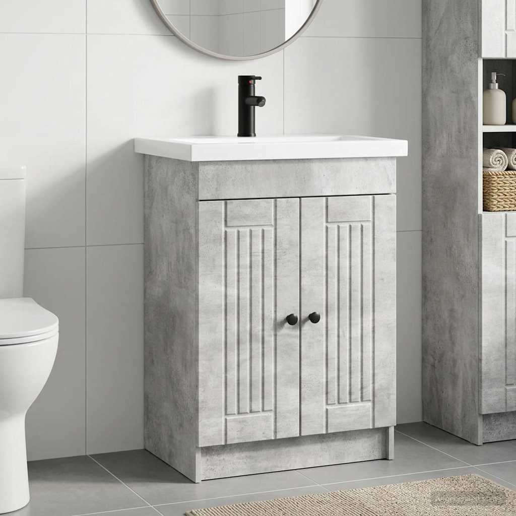 Set namještaja za kupaonicu Betonska siva 78,5 x 37,5 x 81 cm