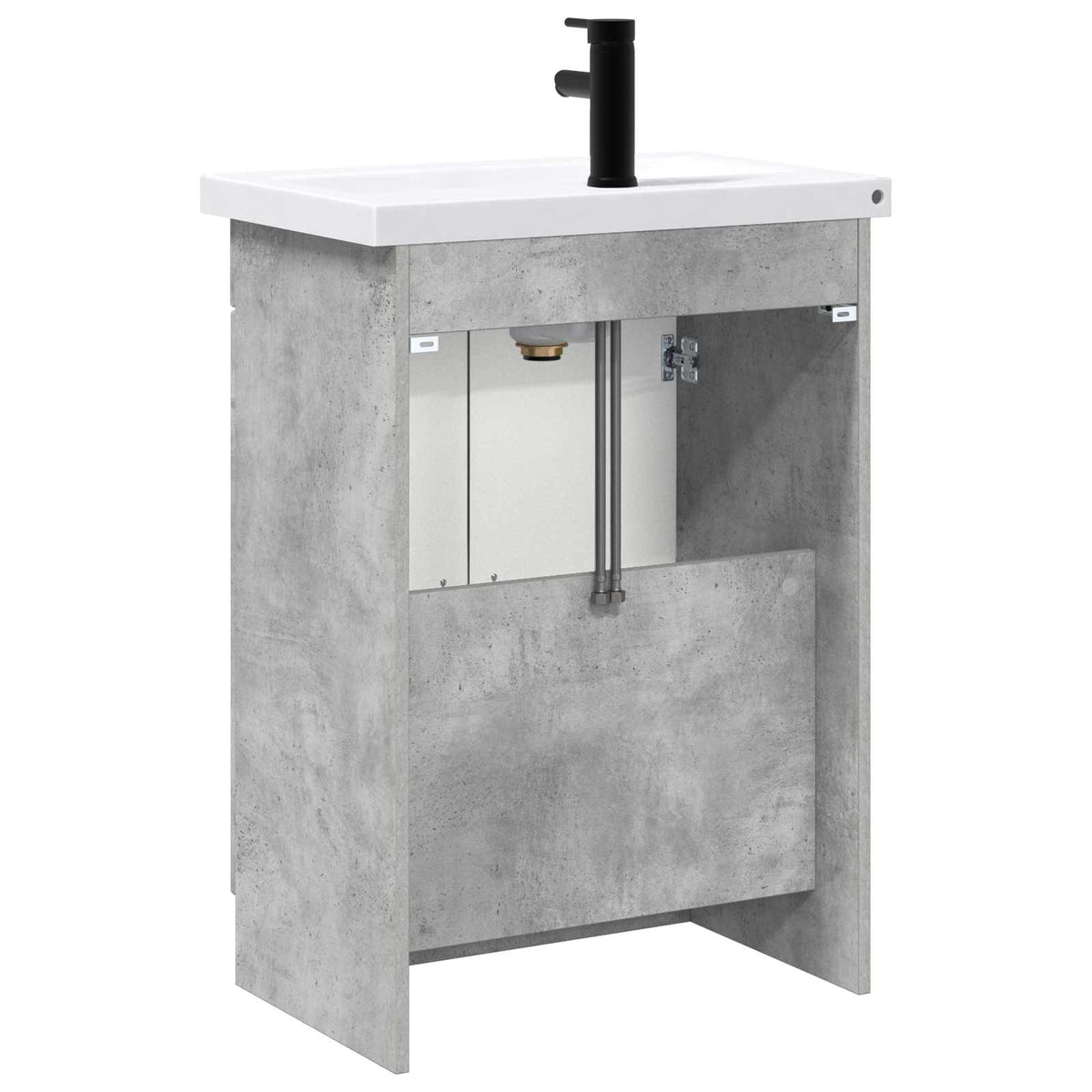 Set namještaja za kupaonicu Betonska siva 78,5 x 37,5 x 81 cm
