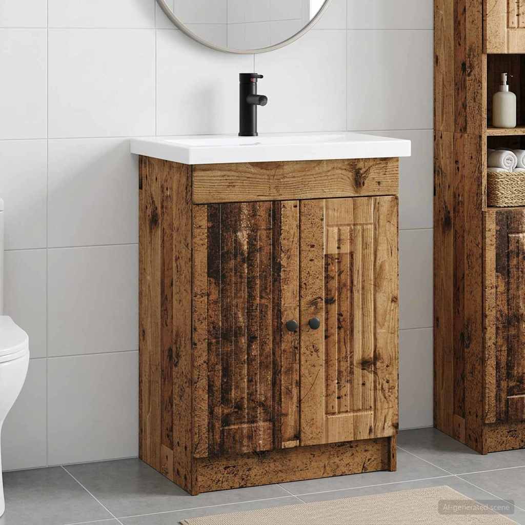 Set namještaja za kupaonicu Staro drvo 78,5 x 37,5 x 81 cm