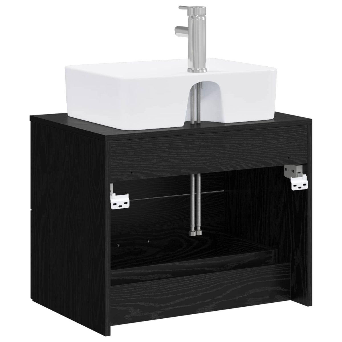 Set namještaja za kupaonicu Crni hrast Konstruirano drvo Crna 62,5 x 44,5 x 50 cm