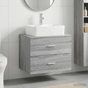 Set namještaja za kupaonicu Siva Sonoma Konstruirano drvo 62.5 x 44.5 x 50 cm
