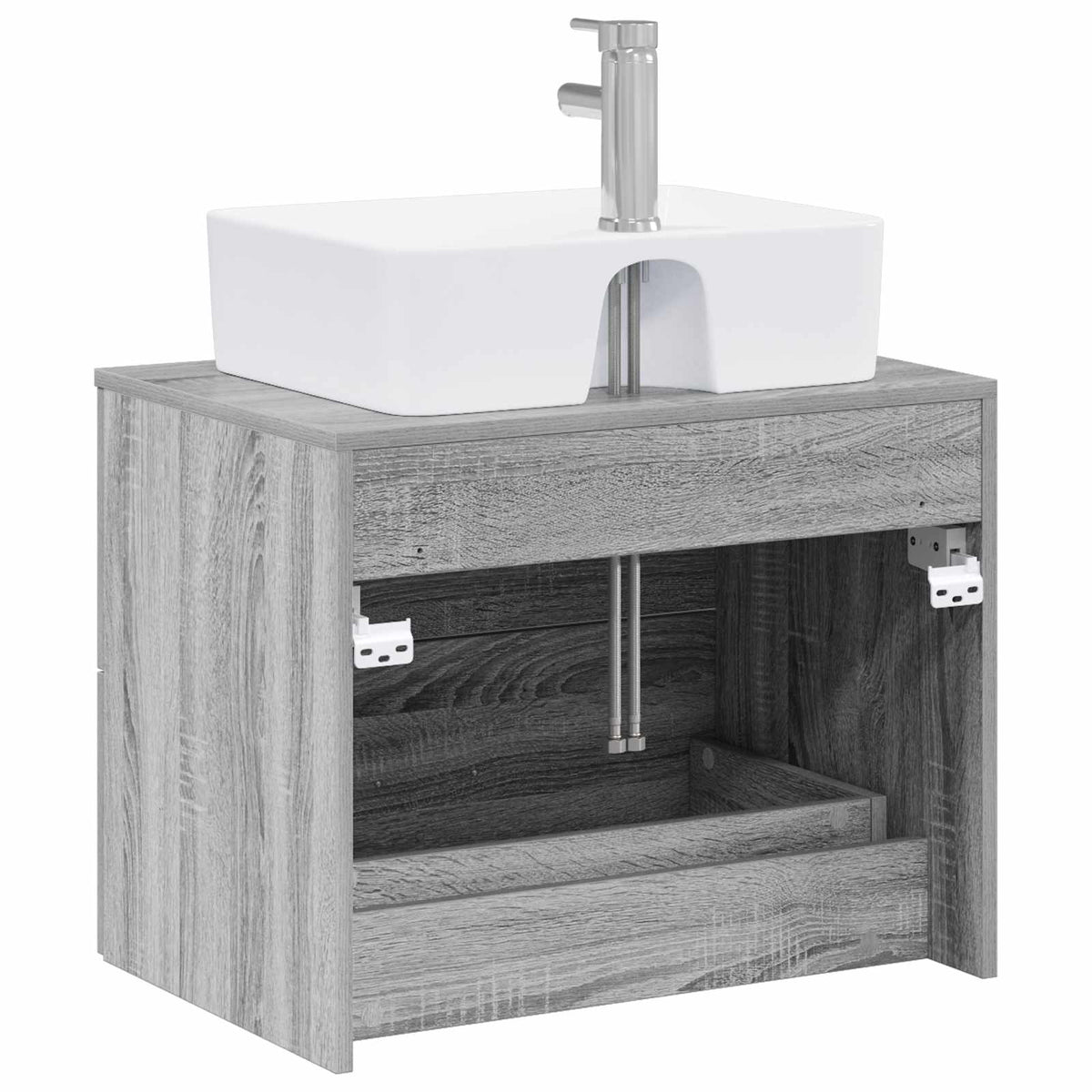 Set namještaja za kupaonicu Siva Sonoma Konstruirano drvo 62.5 x 44.5 x 50 cm