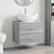 Set namještaja za kupaonicu Siva Sonoma Konstruirano drvo 62.5 x 44.5 x 50 cm