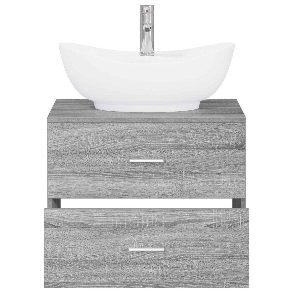 Set namještaja za kupaonicu Siva Sonoma Konstruirano drvo 62.5 x 44.5 x 50 cm