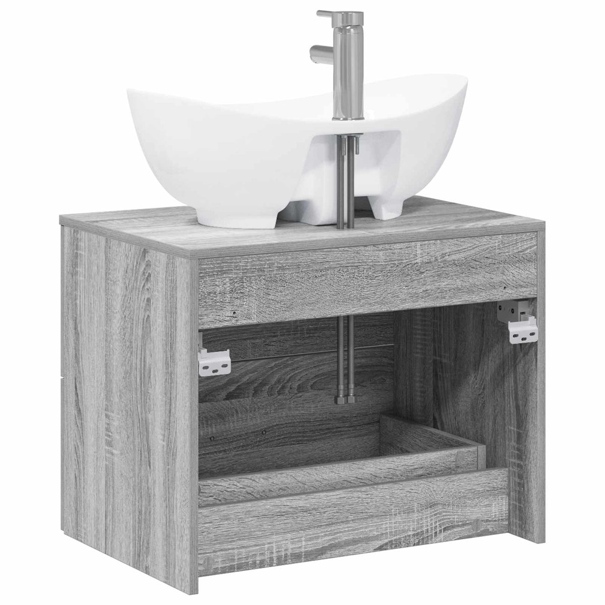 Set namještaja za kupaonicu Siva Sonoma Konstruirano drvo 62.5 x 44.5 x 50 cm