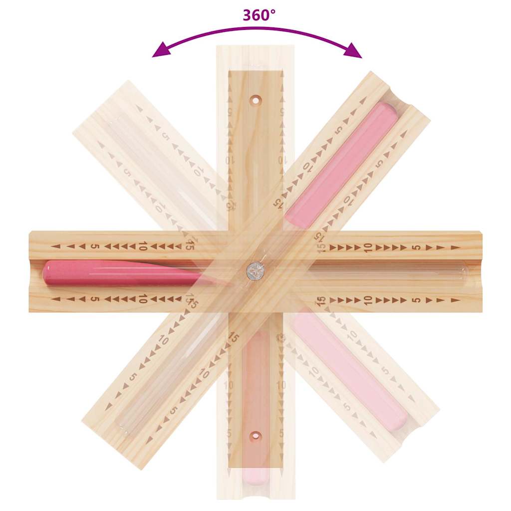 Set pribora za saunu 4 pcs Crna Aluminij i čvrsto drvo bora