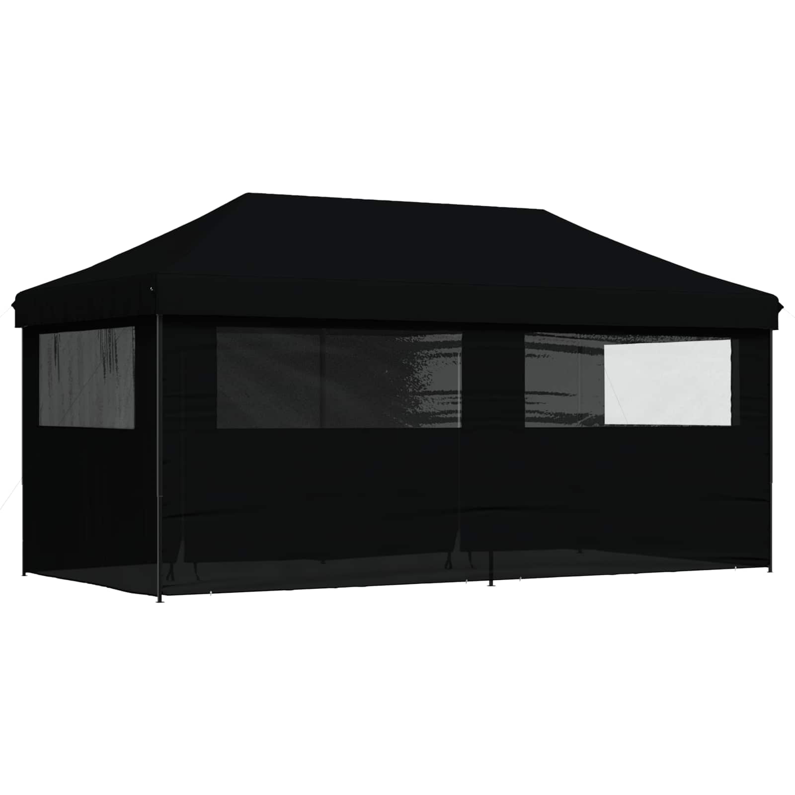 Šator za zabave Crna 292 x 580 x 315 cm Oxford tkanina