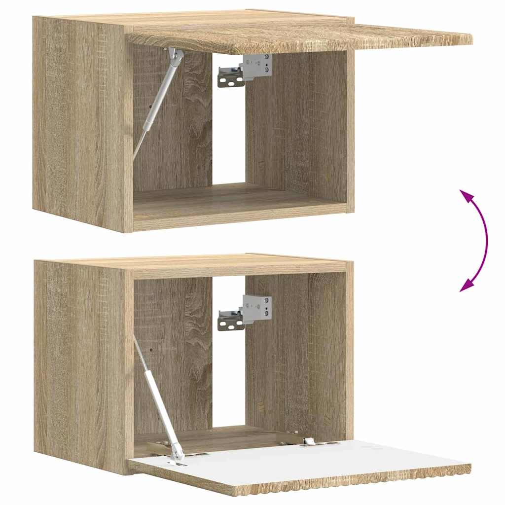 TV zidni ormar 2 pcs Sonoma 39 x 31 x 29,5 cm Konstruirano drvo