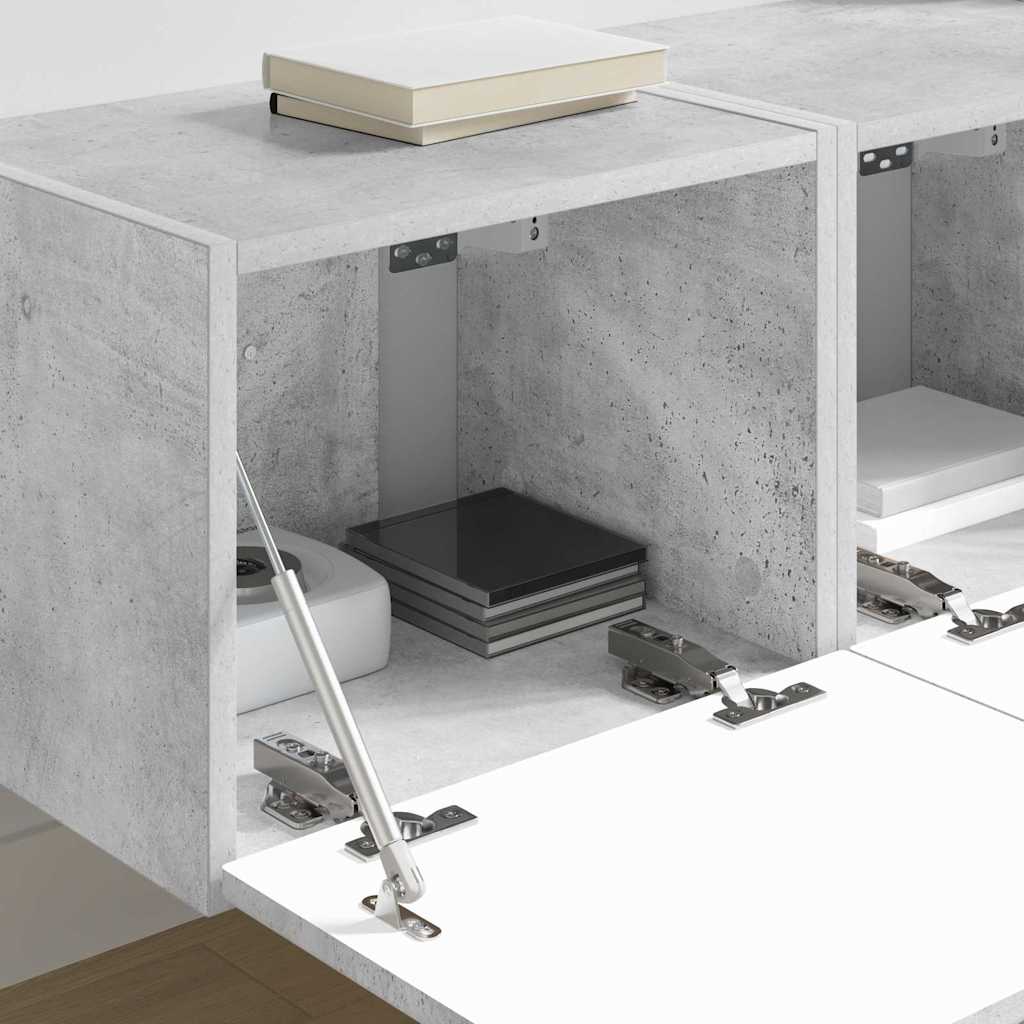 TV zidni ormar 2 pcs Beton 39 x 31 x 29,5 cm Konstruirano drvo