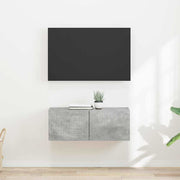 TV zidni ormar 2 pcs Beton 39 x 31 x 29,5 cm Konstruirano drvo