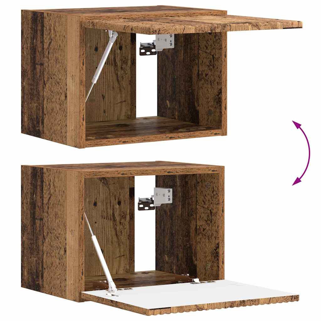 TV zidni ormar Zidne 2 pcs Dimljeni hrast 39 x 31 x 29,5 cm