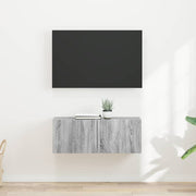 TV zidni ormar Zidne 2 pcs Siva Sonoma 39 x 31 x 29,5 cm