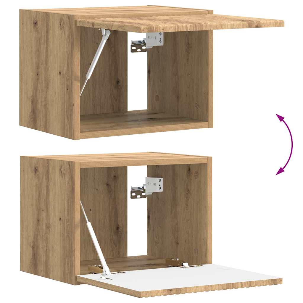 TV zidni ormar 2 pcs Umjetnička hrastovina 39 x 31 x 29,5 cm