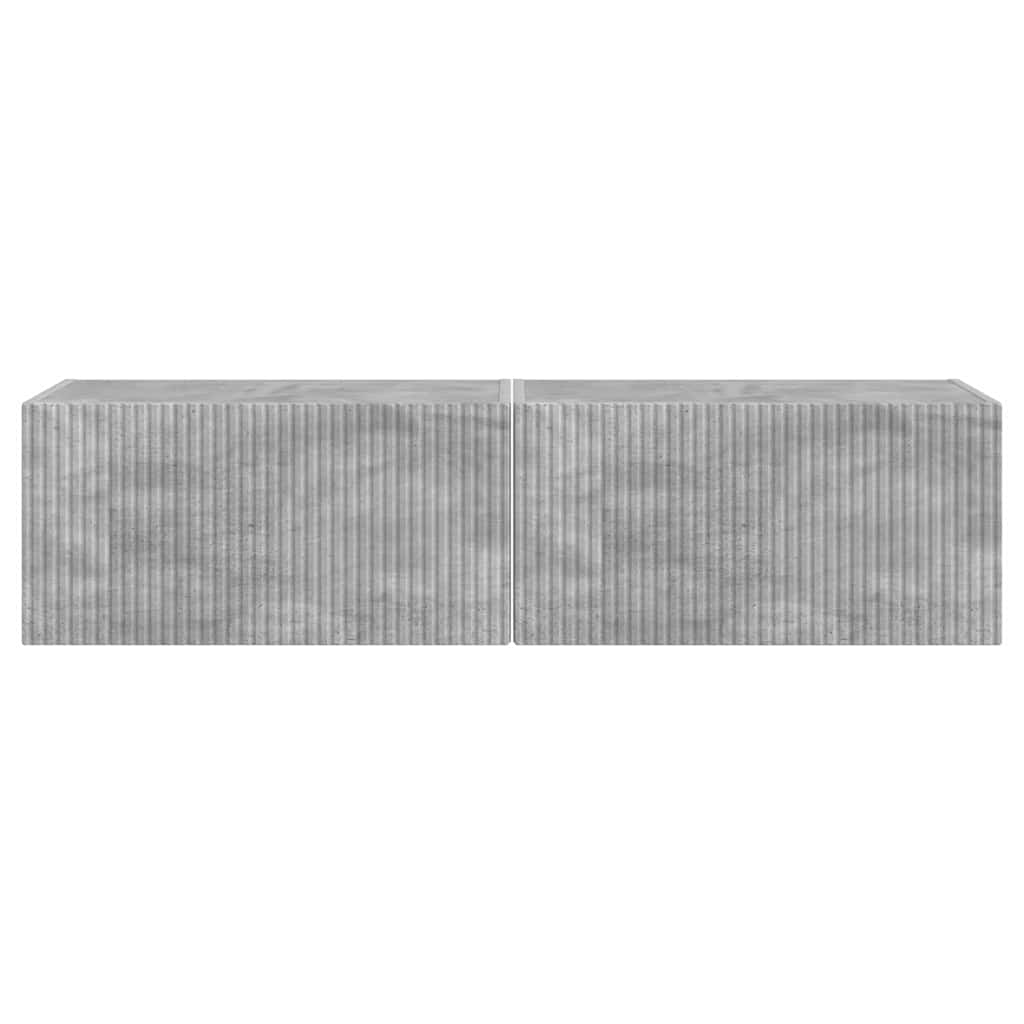 TV zidni ormar 2 pcs Beton 60 x 31 x 29,5 cm Konstruirano drvo