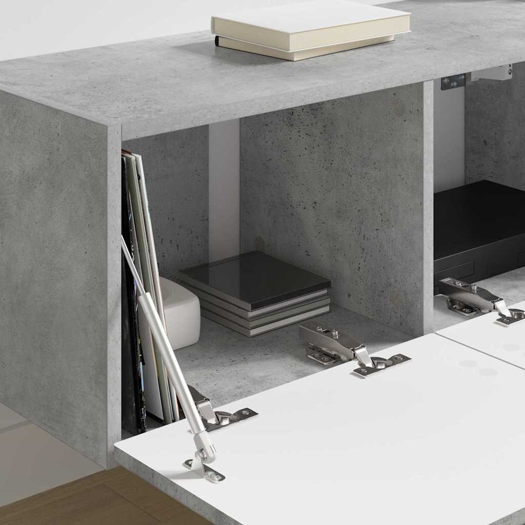 TV zidni ormar Zidne 2 pcs Beton 78,5 x 31 x 29,5 cm