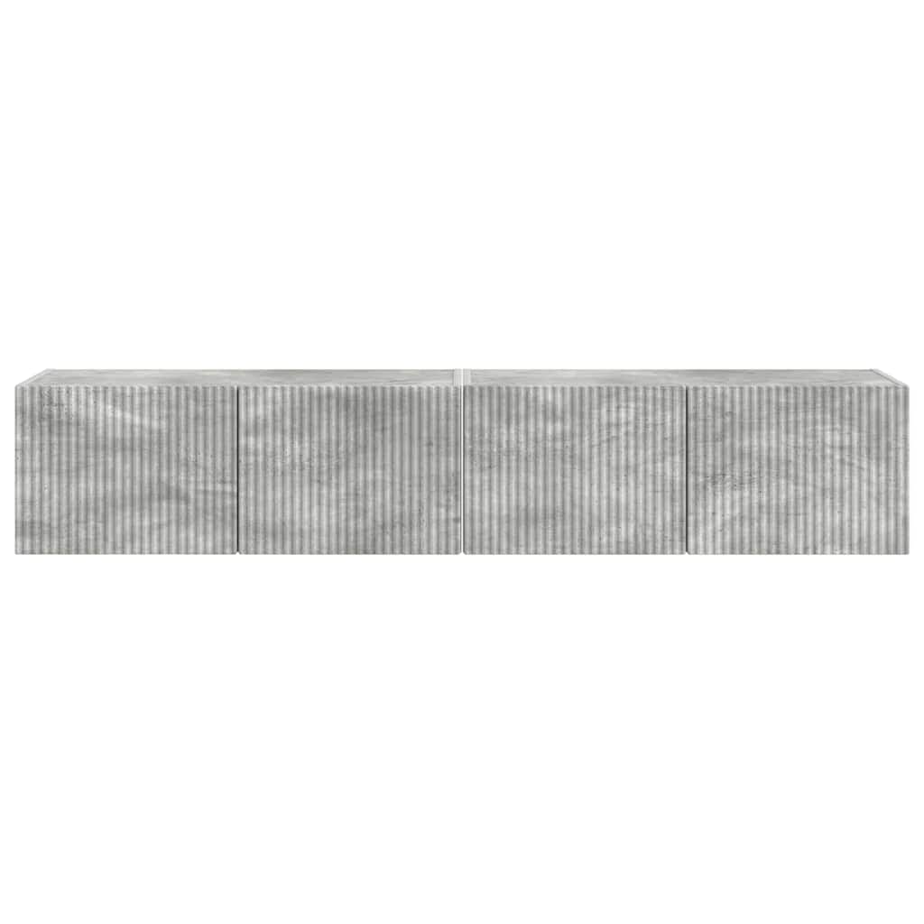 TV zidni ormar Zidne 2 pcs Beton 78,5 x 31 x 29,5 cm