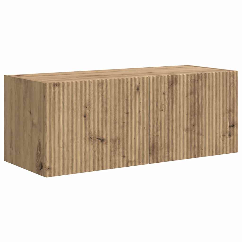 TV zidni ormar 2 pcs Umjetnička hrastovina 78,5 x 31 x 29,5 cm