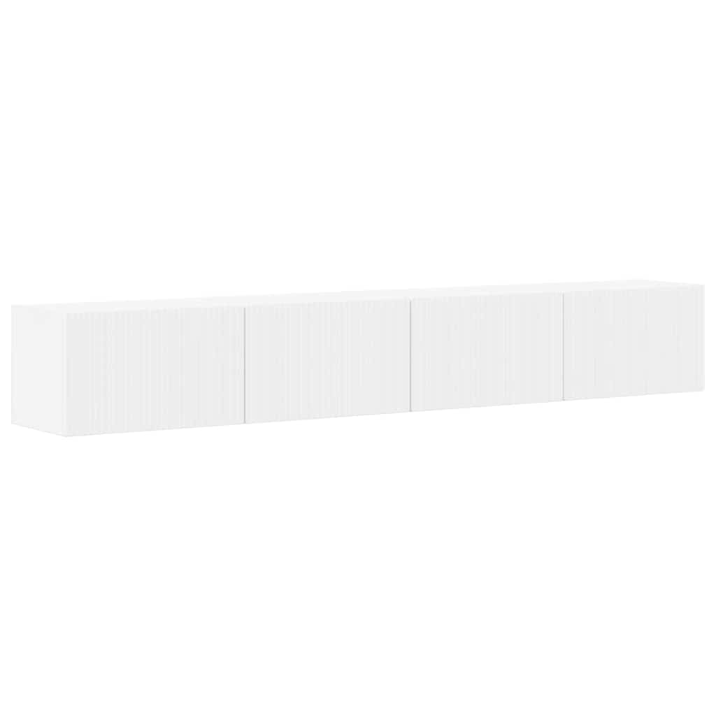 TV zidni ormar 2 pcs Bijelo 98 x 31 x 29,5 cm Konstruirano drvo