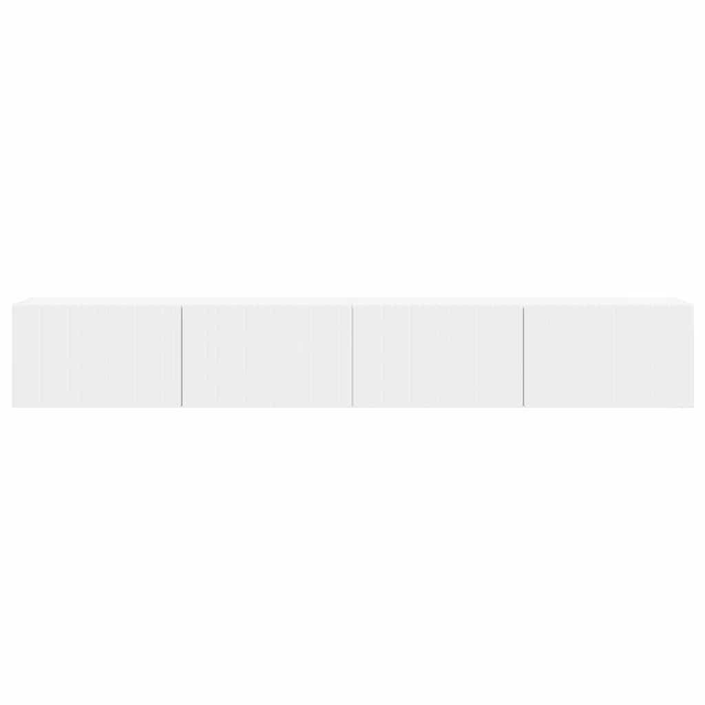 TV zidni ormar 2 pcs Bijelo 98 x 31 x 29,5 cm Konstruirano drvo