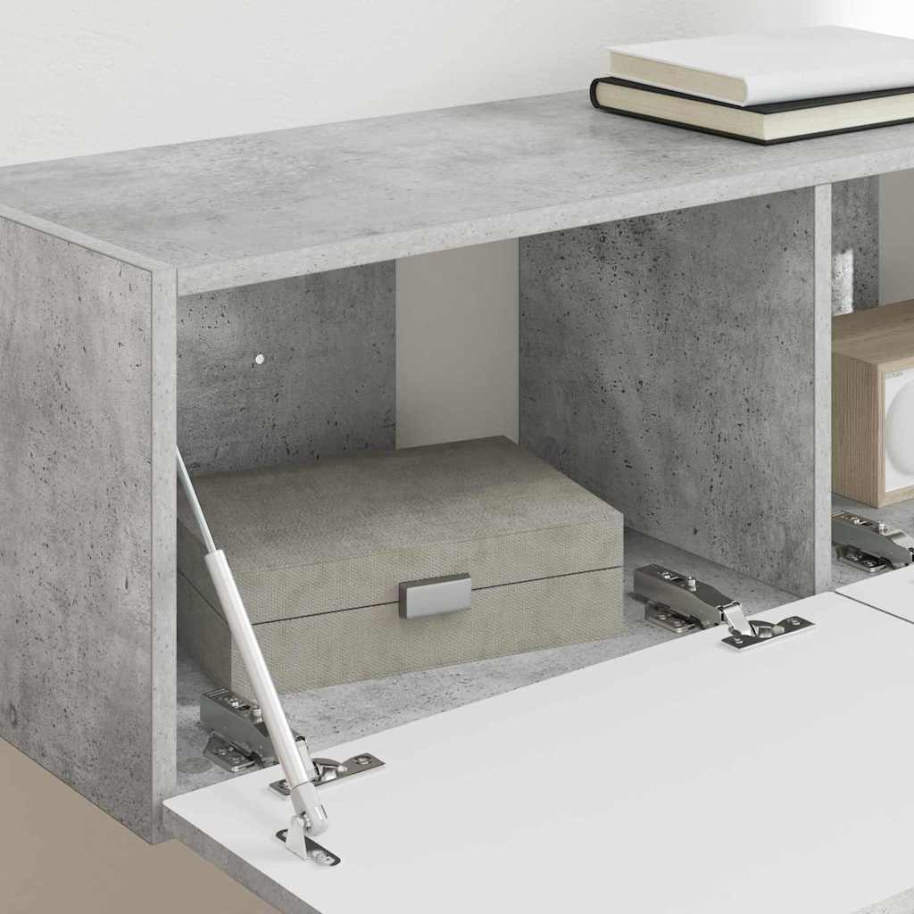 TV zidni ormar 2 pcs Beton 98 x 31 x 29,5 cm Konstruirano drvo