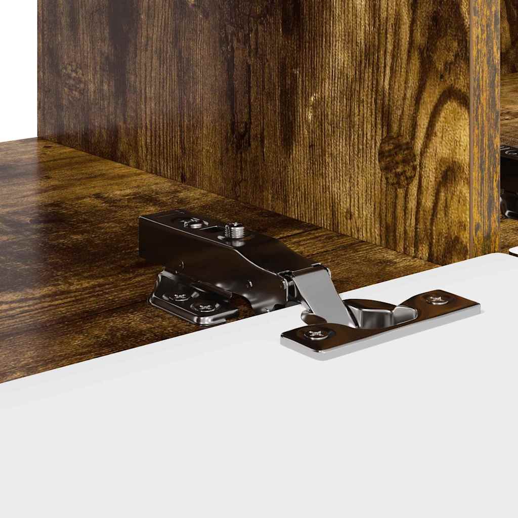 TV zidni ormar Zidne 2 pcs Dimljeni hrast 98 x 31 x 29,5 cm