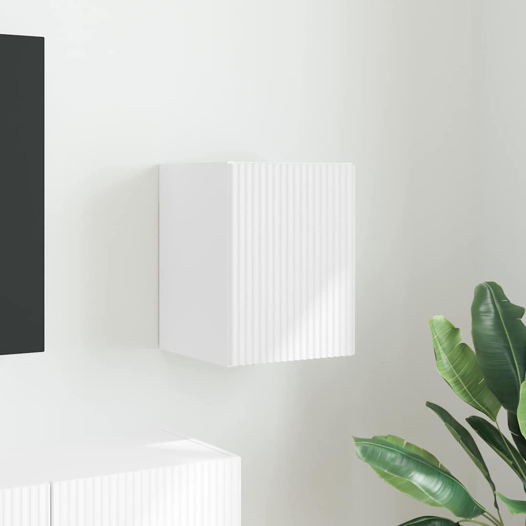 TV zidni ormar Zidne Bijelo 30 x 31 x 40 cm Konstruirano drvo