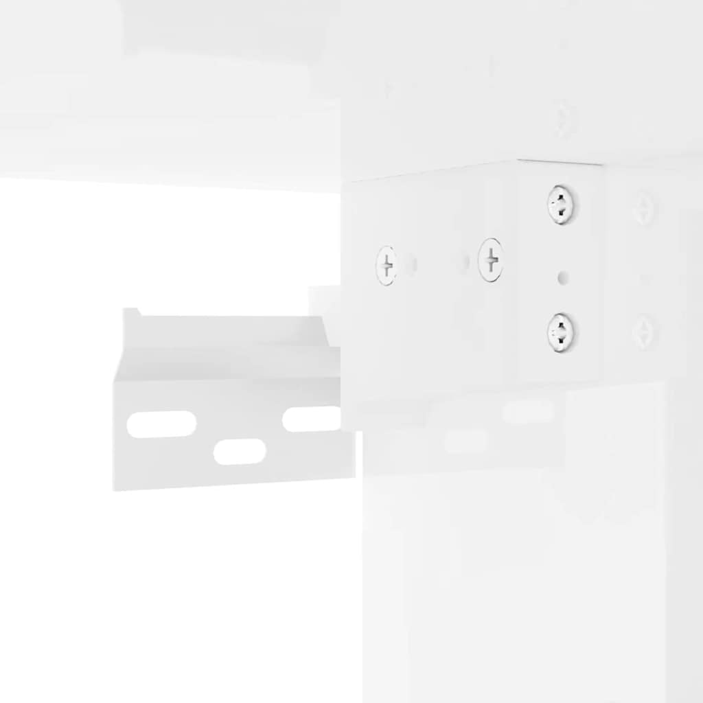 TV zidni ormar Zidne 2 pcs Sjajno bijelo 30 x 31 x 40 cm