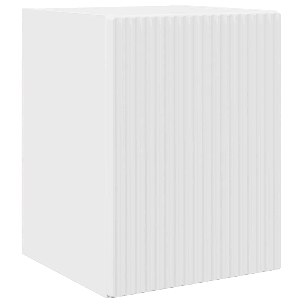 TV zidni ormar Zidne 2 pcs Sjajno bijelo 30 x 31 x 40 cm
