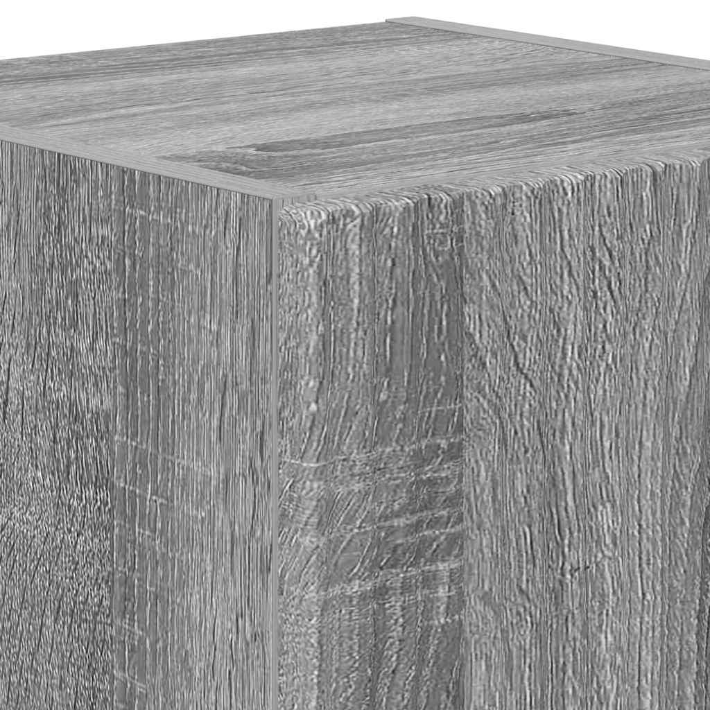 TV zidni ormar Zidne 2 pcs Siva Sonoma 30 x 31 x 40 cm