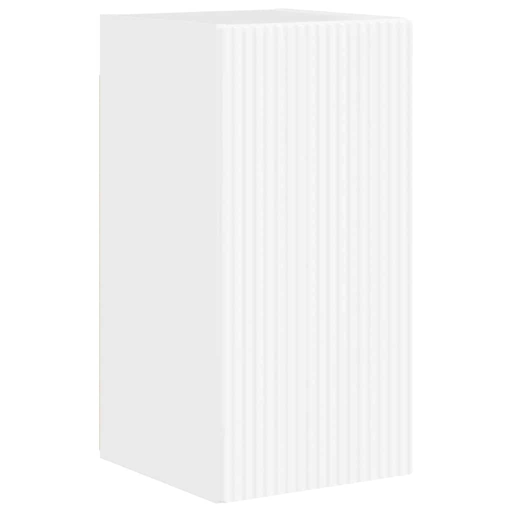 TV zidni ormar Zidne 2 pcs Sjajno bijelo 30 x 31 x 60 cm